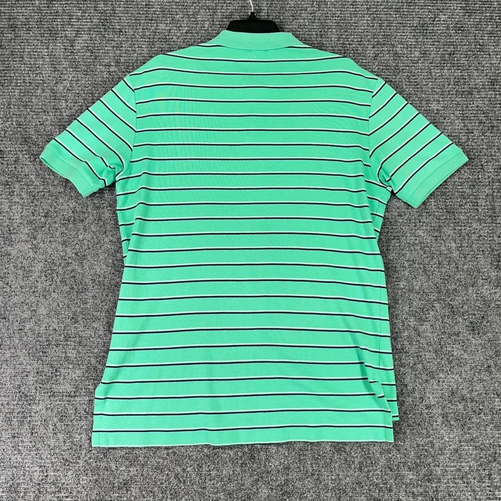 Polo Ralph Lauren Preppy Polo Shirt Striped‎ Pony Logo Casual Golf Mens M